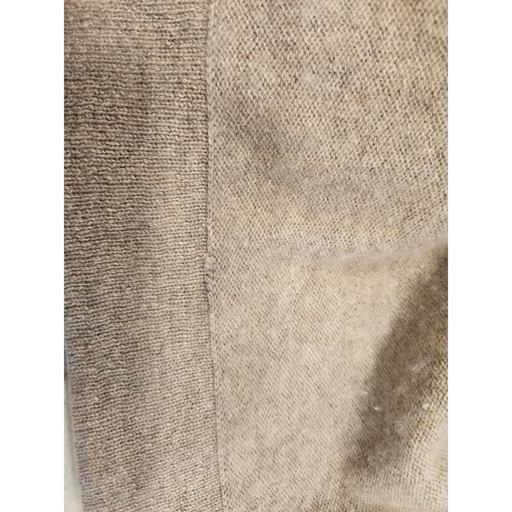 Cynthia Rowley Cashmere Draped Open Cardigan Sweater 2 Ply Beige Taupe Size M - Picture 8 of 11